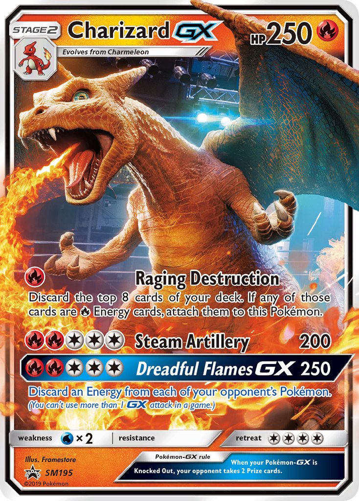 Charizard GX (SM195) [Sun & Moon: Black Star Promos] | Shuffle n Cut Hobbies & Games