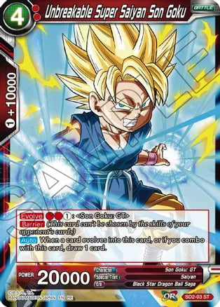 Unbreakable Super Saiyan Son Goku [SD2-03] | Shuffle n Cut Hobbies & Games