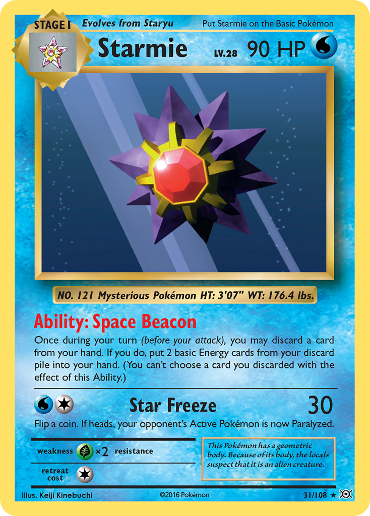 Starmie (31/108) [XY: Evolutions] | Shuffle n Cut Hobbies & Games