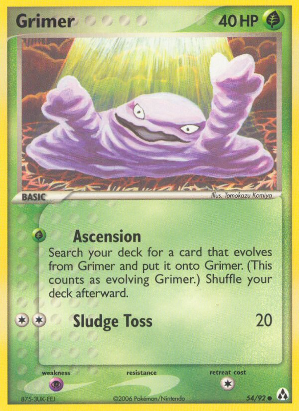 Grimer (54/92) [EX: Legend Maker] | Shuffle n Cut Hobbies & Games