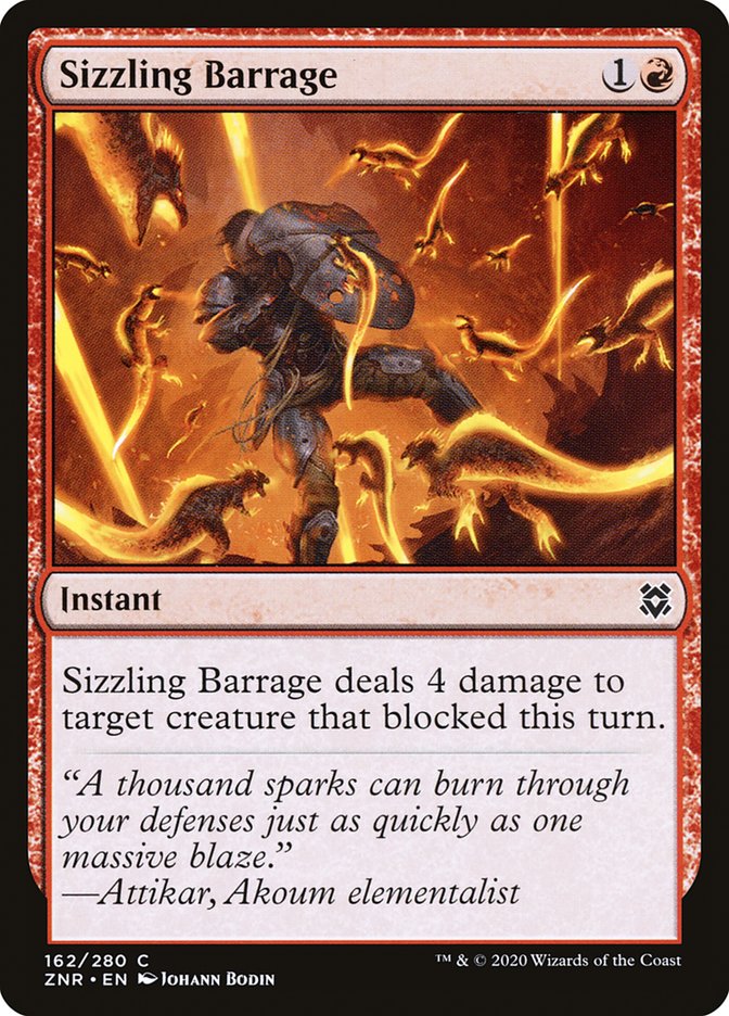 Sizzling Barrage [Zendikar Rising] | Shuffle n Cut Hobbies & Games