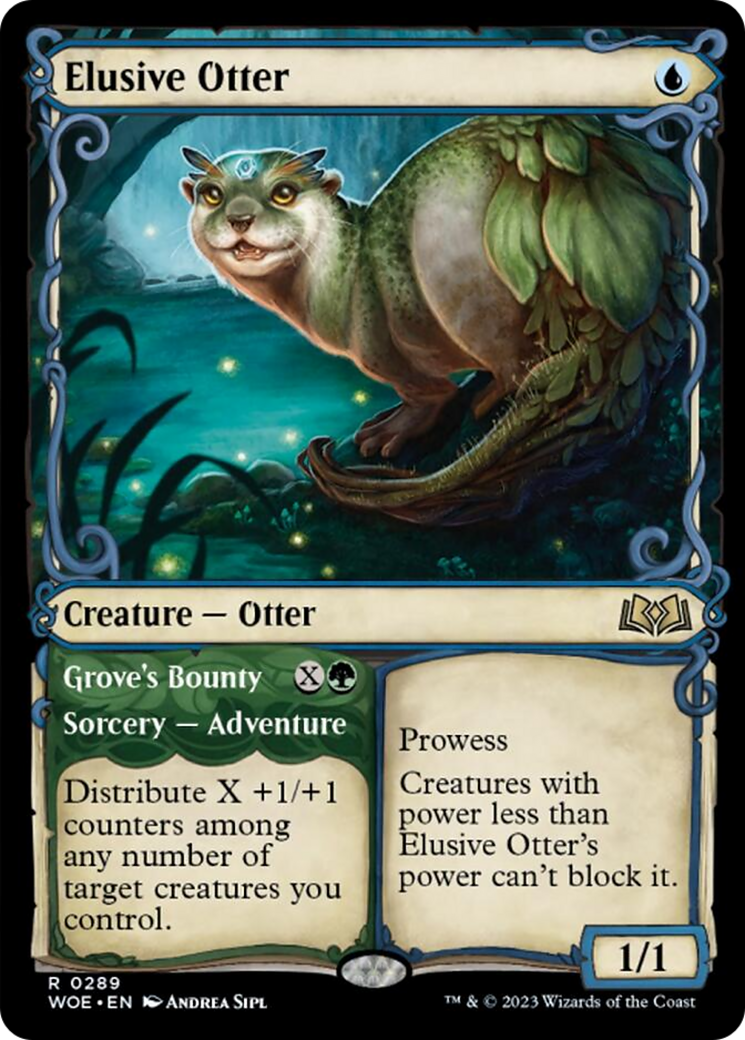 Elusive Otter // Grove's Bounty (Showcase) [Wilds of Eldraine] | Shuffle n Cut Hobbies & Games