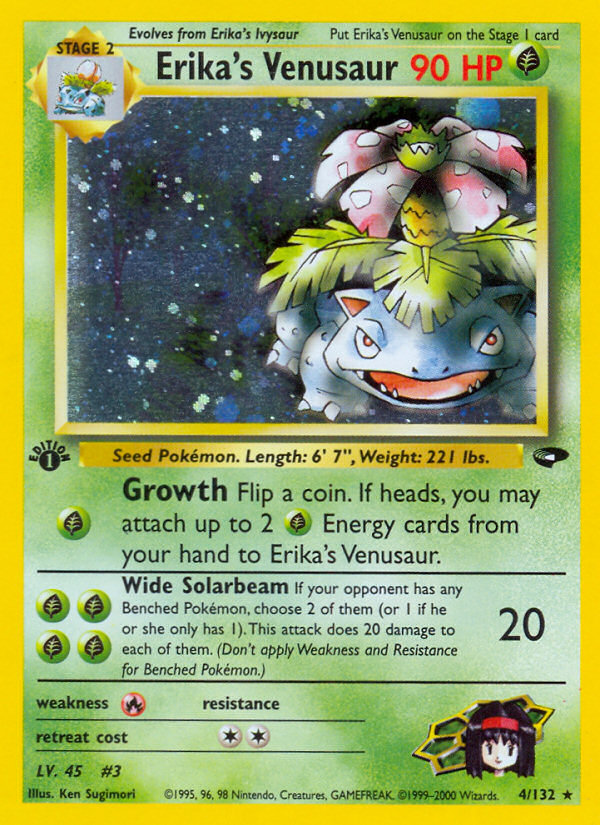 Erika's Venusaur (4/132) [Gym Challenge 1st Edition] | Shuffle n Cut Hobbies & Games