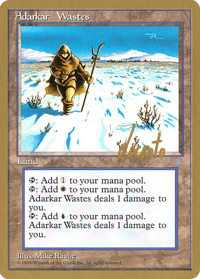 Adarkar Wastes (Michael Loconto) [Pro Tour Collector Set] | Shuffle n Cut Hobbies & Games