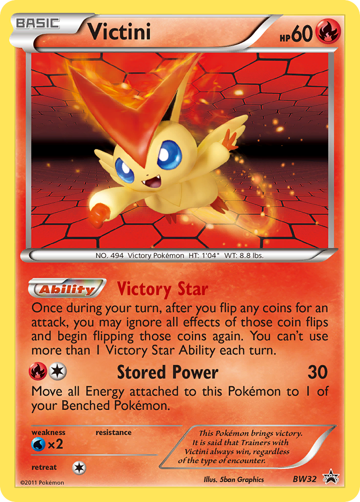 Victini (BW32) [Black & White: Black Star Promos] | Shuffle n Cut Hobbies & Games