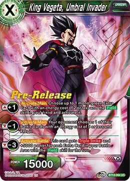 King Vegeta, Umbral Invader (BT13-064) [Supreme Rivalry Prerelease Promos] | Shuffle n Cut Hobbies & Games