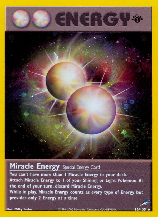 Miracle Energy (16/105) [Neo Destiny 1st Edition] | Shuffle n Cut Hobbies & Games