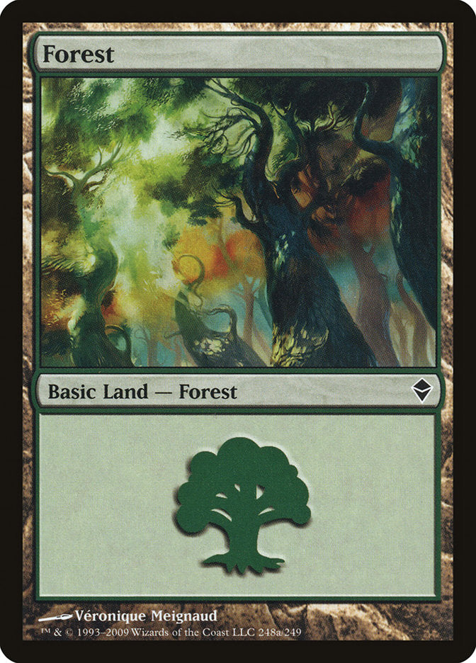 Forest (248a) [Zendikar] | Shuffle n Cut Hobbies & Games