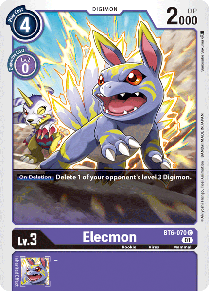 Elecmon [BT6-070] [Double Diamond] | Shuffle n Cut Hobbies & Games