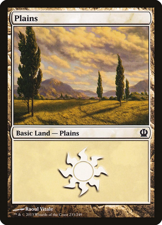 Plains (233) [Theros] | Shuffle n Cut Hobbies & Games