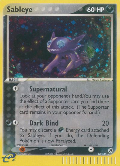 Sableye (10/100) [EX: Sandstorm] | Shuffle n Cut Hobbies & Games