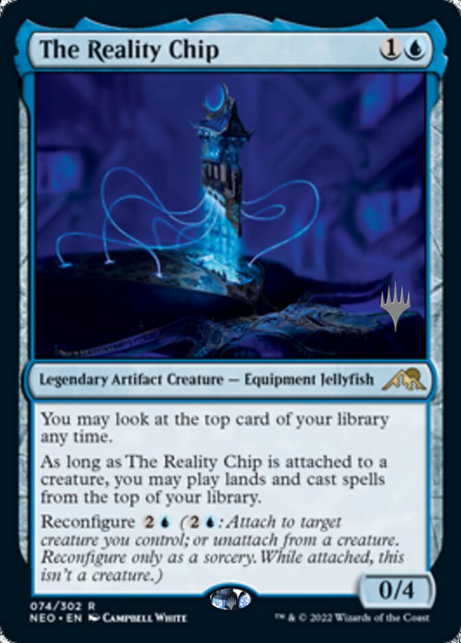 The Reality Chip (Promo Pack) [Kamigawa: Neon Dynasty Promos] | Shuffle n Cut Hobbies & Games