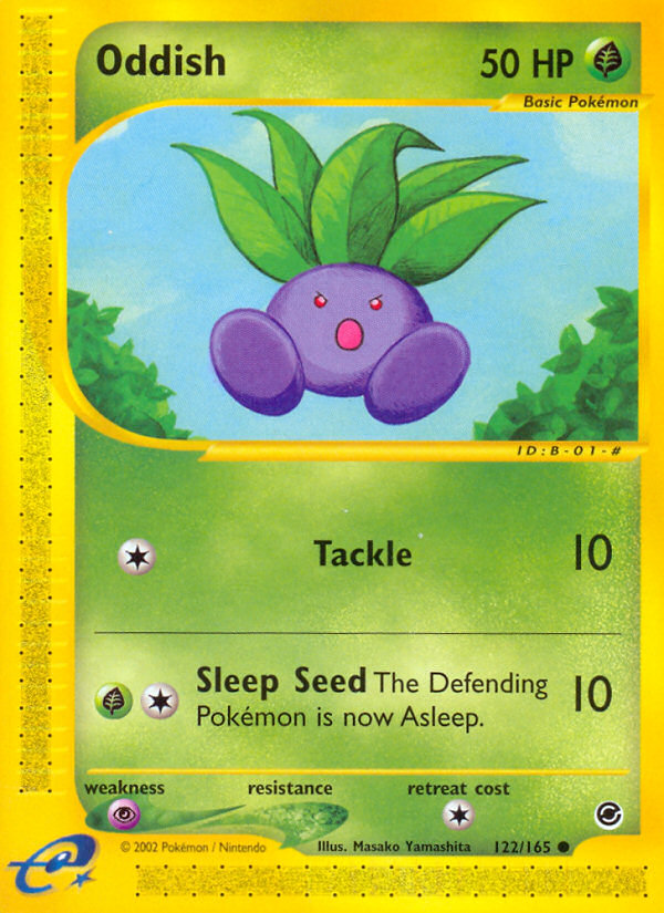 Oddish (122/165) [Expedition: Base Set] | Shuffle n Cut Hobbies & Games