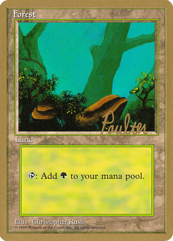 Forest (pp378) (Preston Poulter) [Pro Tour Collector Set] | Shuffle n Cut Hobbies & Games