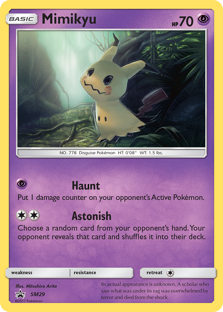 Mimikyu (SM29) [Sun & Moon: Black Star Promos] | Shuffle n Cut Hobbies & Games