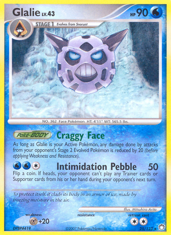 Glalie (25/123) [Diamond & Pearl: Mysterious Treasures] | Shuffle n Cut Hobbies & Games