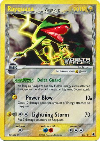 Rayquaza (13/113) (Delta Species) (Stamped) [EX: Delta Species] | Shuffle n Cut Hobbies & Games