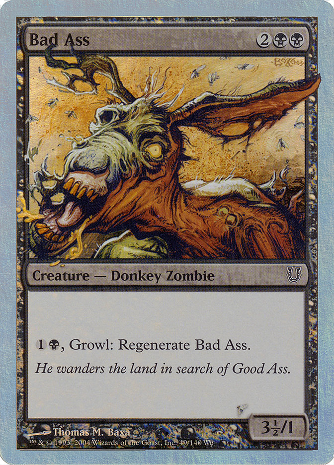 Bad Ass (Alternate Foil) [Unhinged] | Shuffle n Cut Hobbies & Games