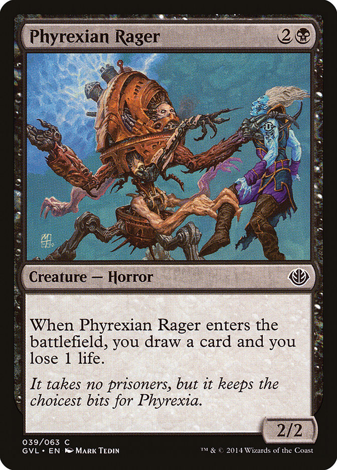 Phyrexian Rager (Garruk vs. Liliana) [Duel Decks Anthology] | Shuffle n Cut Hobbies & Games