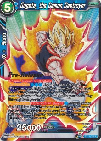 Gogeta, the Demon Destroyer (BT12-039) [Vicious Rejuvenation Prerelease Promos] | Shuffle n Cut Hobbies & Games