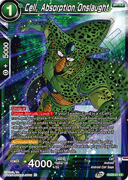 Cell, Absorption Onslaught (EX20-07) [Ultimate Deck 2022] | Shuffle n Cut Hobbies & Games