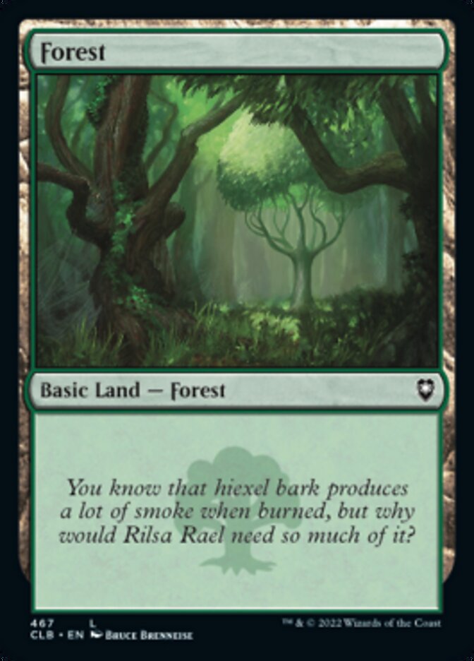 Forest (467) [Commander Legends: Battle for Baldur's Gate] | Shuffle n Cut Hobbies & Games