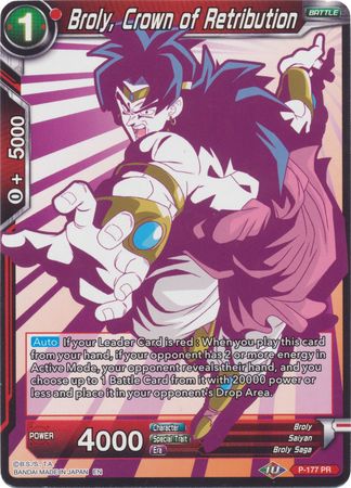 Broly, Crown of Retribution (Alternate Art) [P-177] | Shuffle n Cut Hobbies & Games