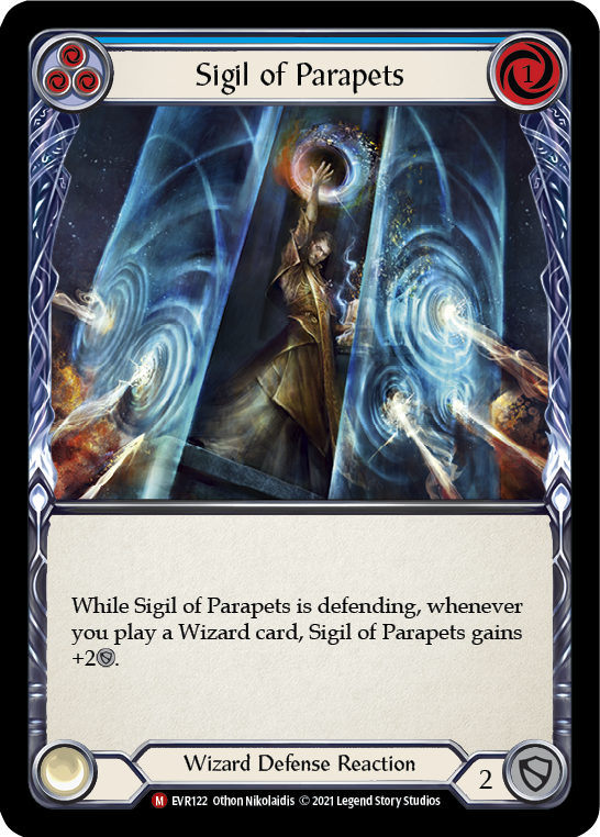 Sigil of Parapets [EVR122] (Everfest)  1st Edition Rainbow Foil | Shuffle n Cut Hobbies & Games