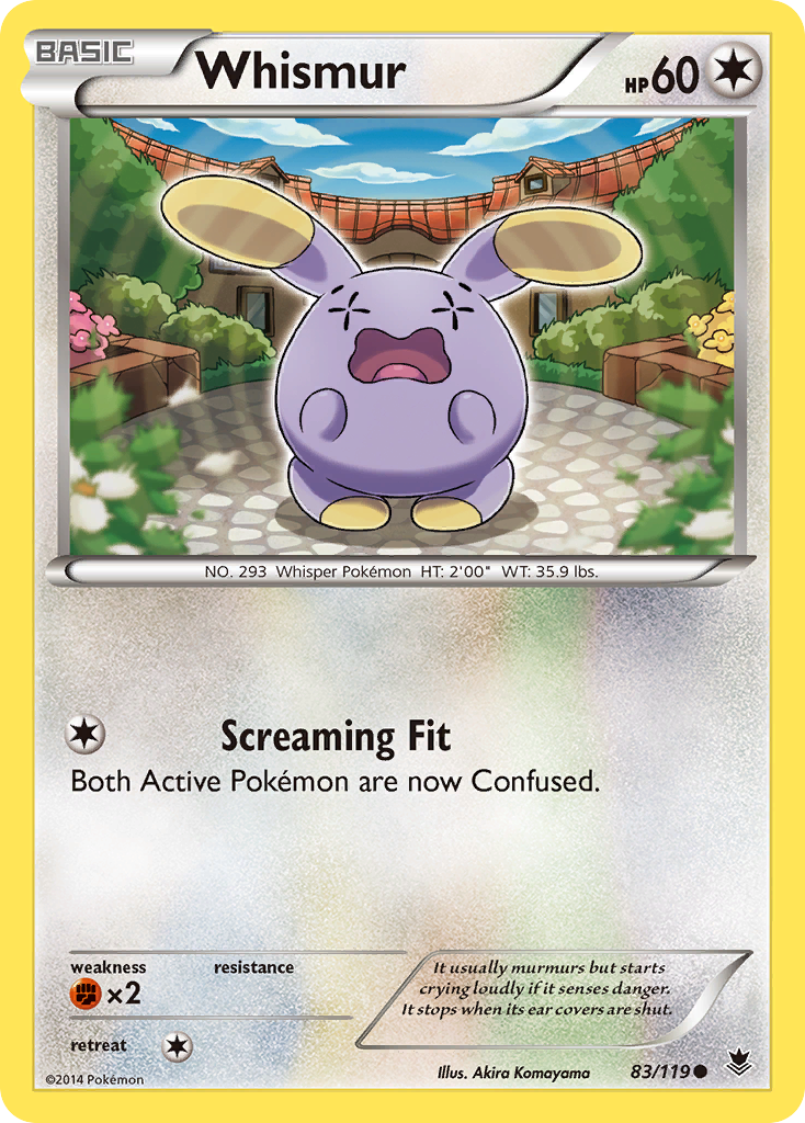 Whismur (83/119) [XY: Phantom Forces] | Shuffle n Cut Hobbies & Games