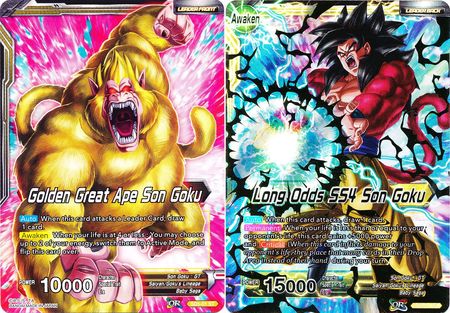 Golden Great Ape Son Goku // Long Odds SS4 Son Goku (Starter Deck - The Crimson Saiyan) (SD5-01) [Colossal Warfare] | Shuffle n Cut Hobbies & Games