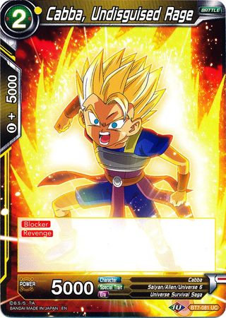 Cabba, Undisguised Rage [BT7-081] | Shuffle n Cut Hobbies & Games