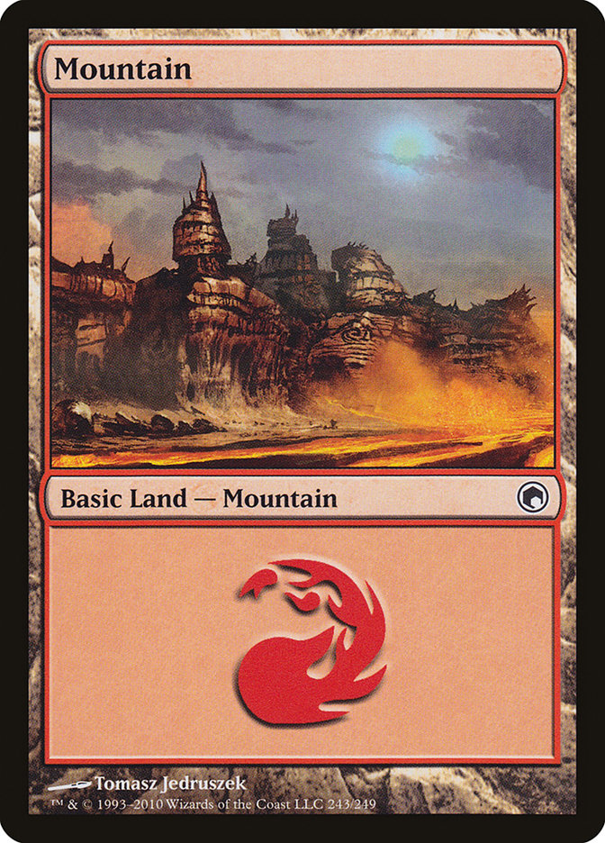 Mountain (243) [Scars of Mirrodin] | Shuffle n Cut Hobbies & Games