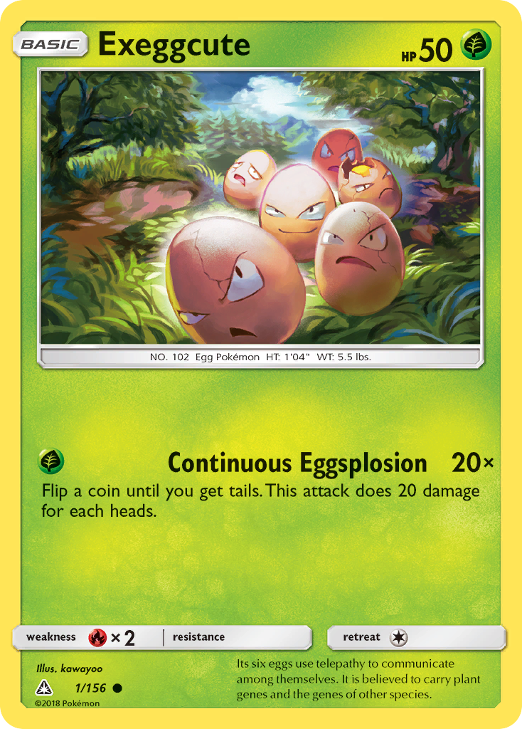 Exeggcute (1/156) [Sun & Moon: Ultra Prism] | Shuffle n Cut Hobbies & Games