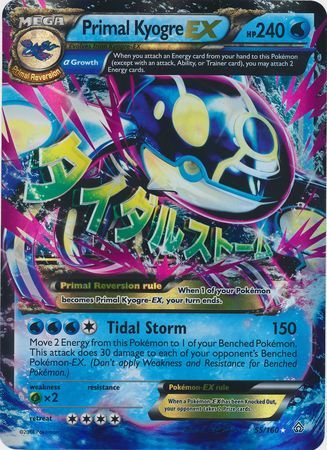 Primal Kyogre EX (55/160) (Jumbo Card) [XY: Primal Clash] | Shuffle n Cut Hobbies & Games