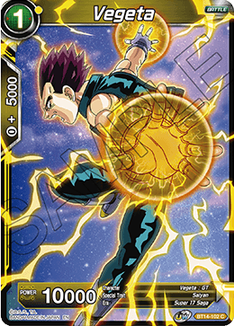 Vegeta (BT14-102) (BT14-102) [Cross Spirits] | Shuffle n Cut Hobbies & Games