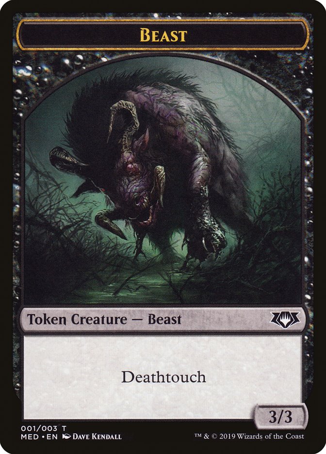 Beast Token [Mythic Edition Tokens] | Shuffle n Cut Hobbies & Games