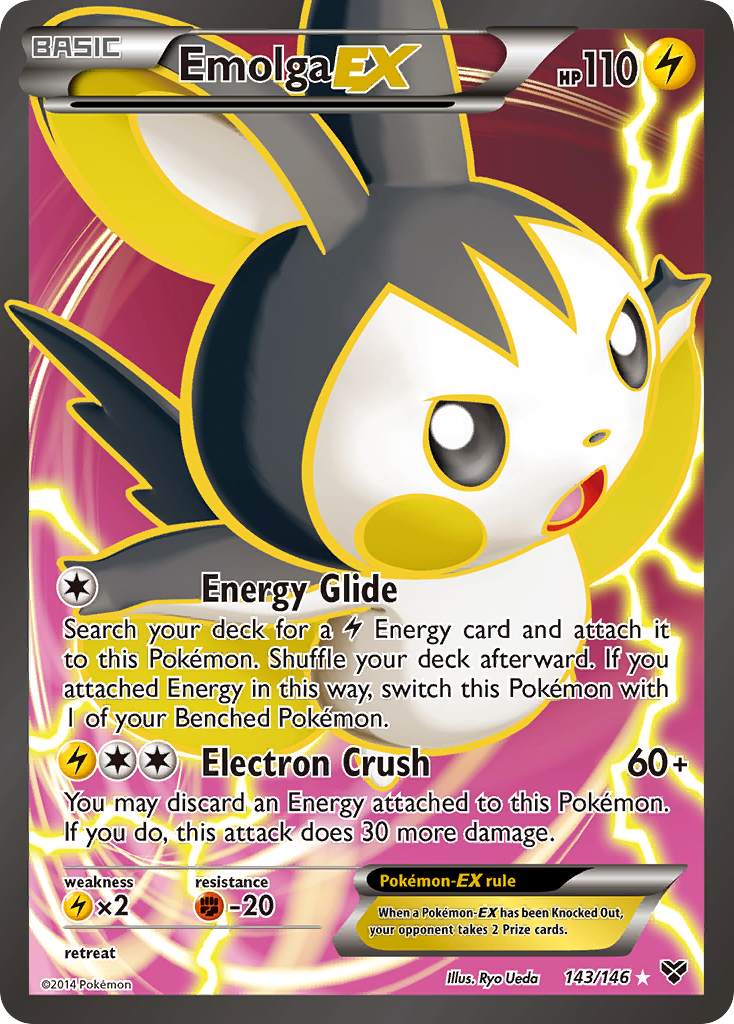 Emolga EX (143/146) [XY: Base Set] | Shuffle n Cut Hobbies & Games