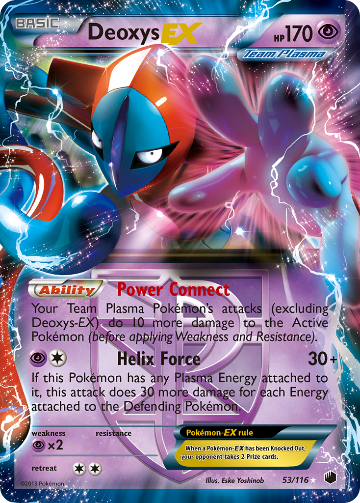 Deoxys EX (53/116) [Black & White: Plasma Freeze] | Shuffle n Cut Hobbies & Games