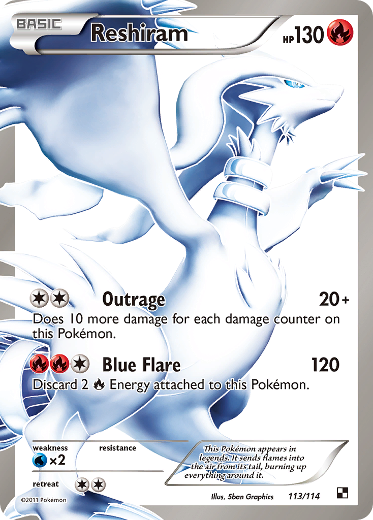 Reshiram (113/114) [Black & White: Base Set] | Shuffle n Cut Hobbies & Games