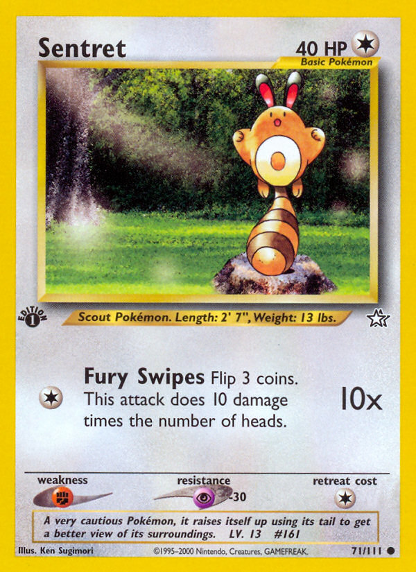 Sentret (71/111) [Neo Genesis 1st Edition] | Shuffle n Cut Hobbies & Games