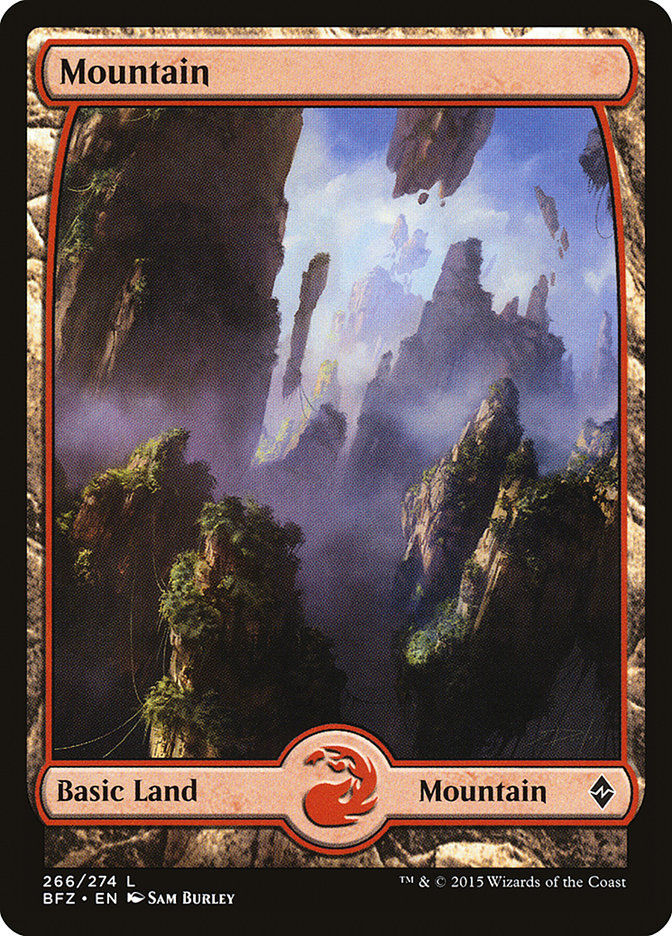 Mountain (266) (Full Art) [Battle for Zendikar] | Shuffle n Cut Hobbies & Games