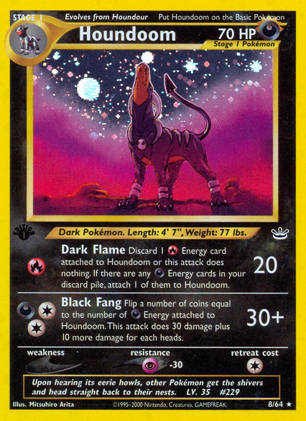 Houndoom (8/64) [Neo Revelation 1st Edition] | Shuffle n Cut Hobbies & Games