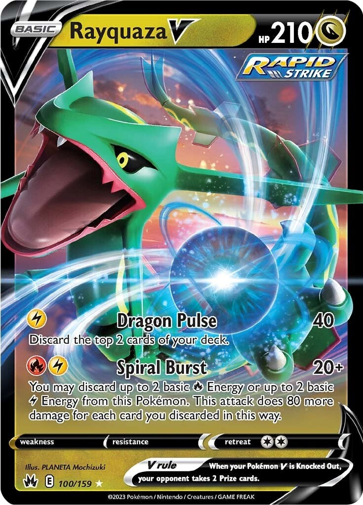 Rayquaza V (100/159) [Sword & Shield: Crown Zenith] | Shuffle n Cut Hobbies & Games