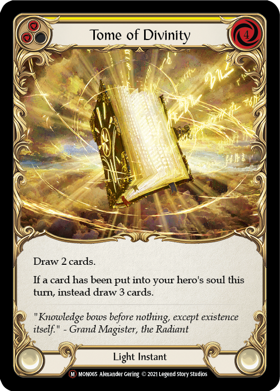 Tome of Divinity (Rainbow Foil) [U-MON065-RF] Unlimited Edition Rainbow Foil | Shuffle n Cut Hobbies & Games