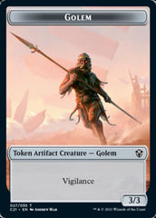 Golem (027) // Thopter Double-Sided Token [Commander 2021 Tokens] | Shuffle n Cut Hobbies & Games