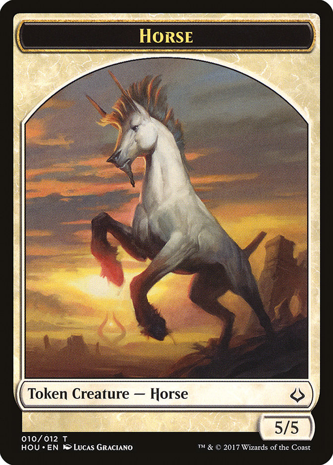 Horse Token [Hour of Devastation Tokens] | Shuffle n Cut Hobbies & Games