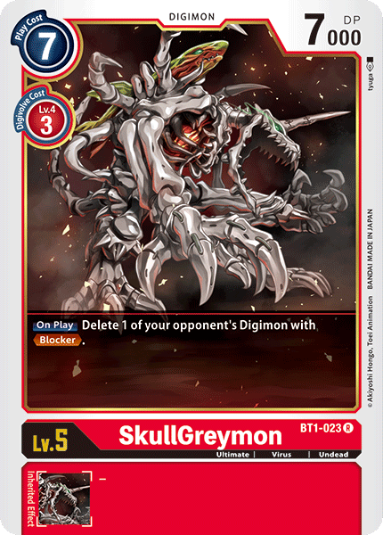 SkullGreymon [BT1-023] [Release Special Booster Ver.1.0] | Shuffle n Cut Hobbies & Games