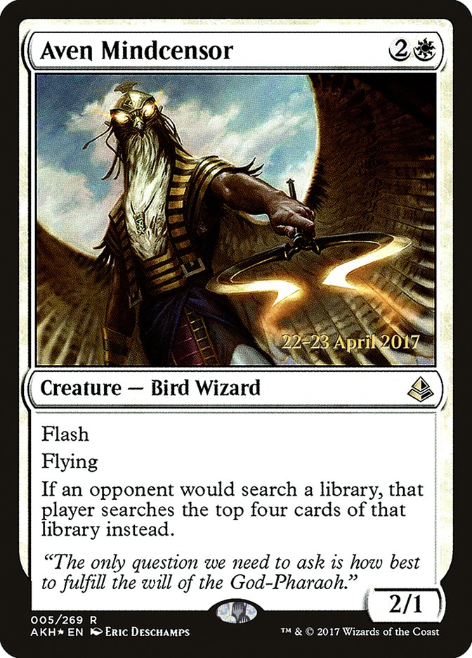 Aven Mindcensor [Amonkhet Prerelease Promos] | Shuffle n Cut Hobbies & Games