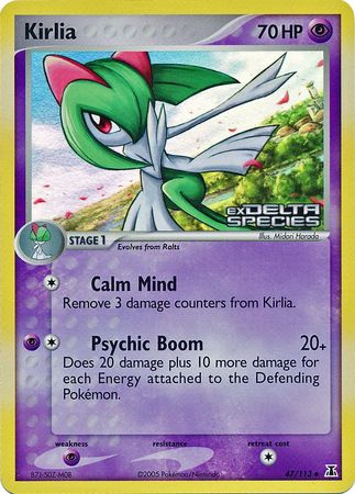 Kirlia (47/113) (Stamped) [EX: Delta Species] | Shuffle n Cut Hobbies & Games