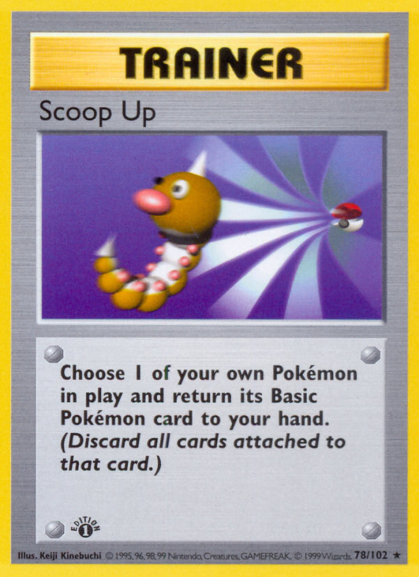 Scoop Up (78/102) (Shadowless) [Base Set 1st Edition] | Shuffle n Cut Hobbies & Games